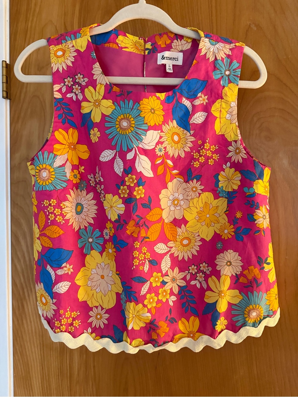 Bright Pink Floral Sleeveless matching short set
